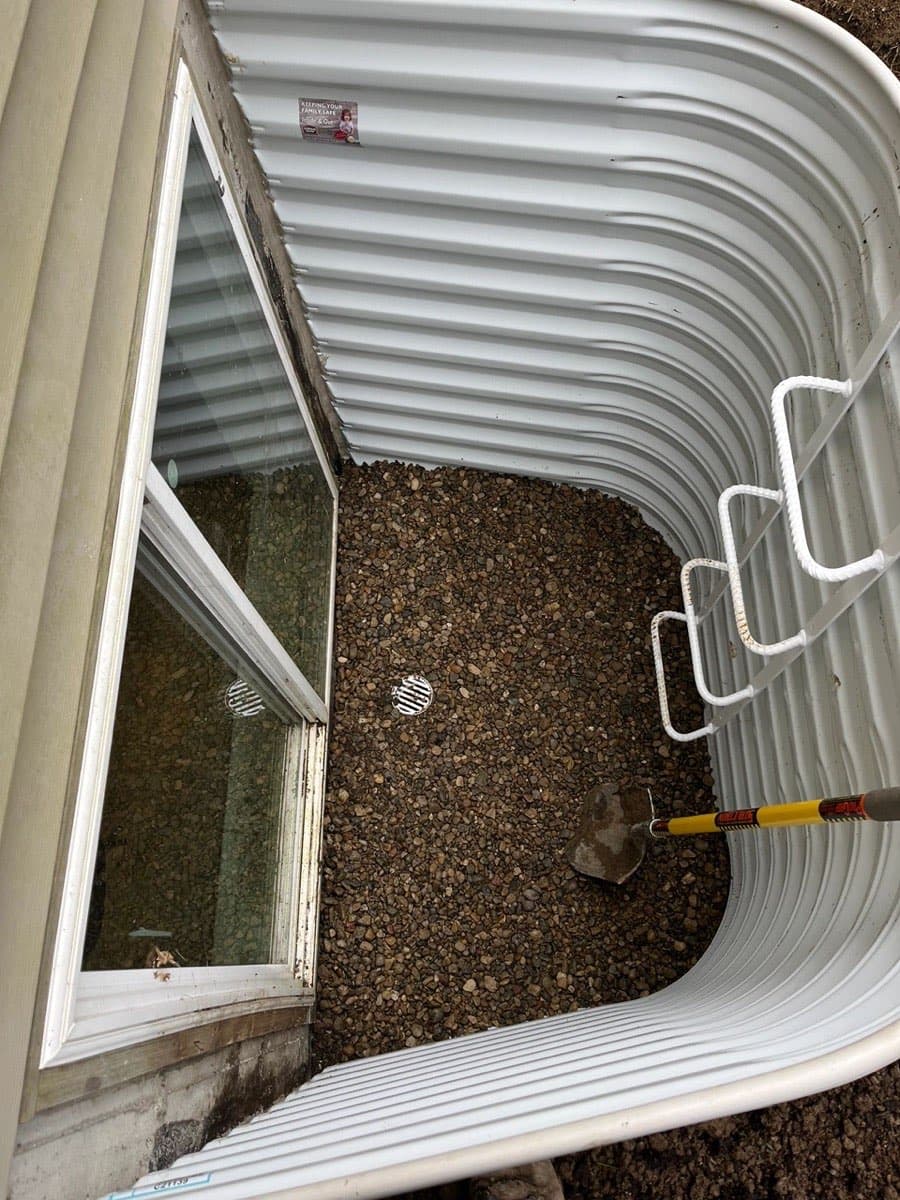 Egress Window Well Installation — Macomb County, MI