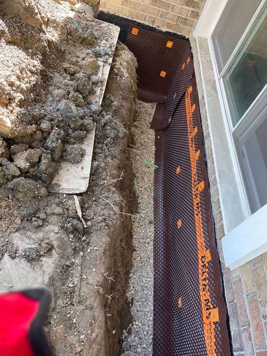 Perimeter Drain Tile Installation — Oakland County, MI
